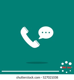 telephone receiver vector icon