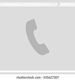 Telephone receiver vector icon.