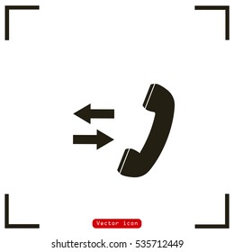 telephone receiver vector icon