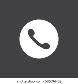 Telephone receiver vector icon
