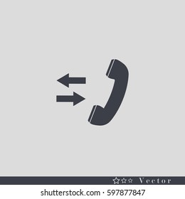 telephone receiver vector icon