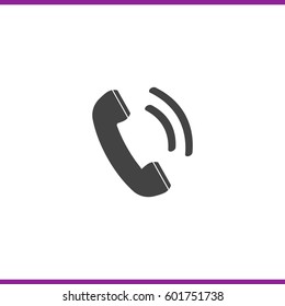 telephone receiver vector icon