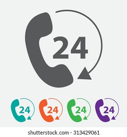 Telephone receiver vector icon. phone icon.