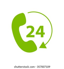Telephone receiver vector icon. phone icon.