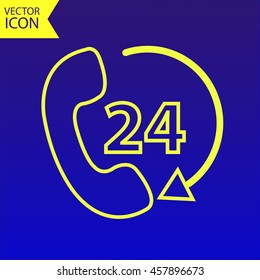 Telephone receiver vector icon. phone icon