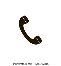 Telephone reciver vector icon, flat design best vector icon. Phone icon in flat style on white background
