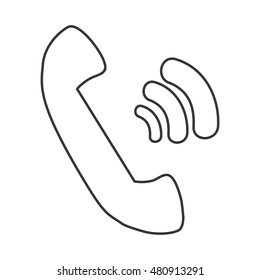 telephone retro isolated icon vector illustration design
