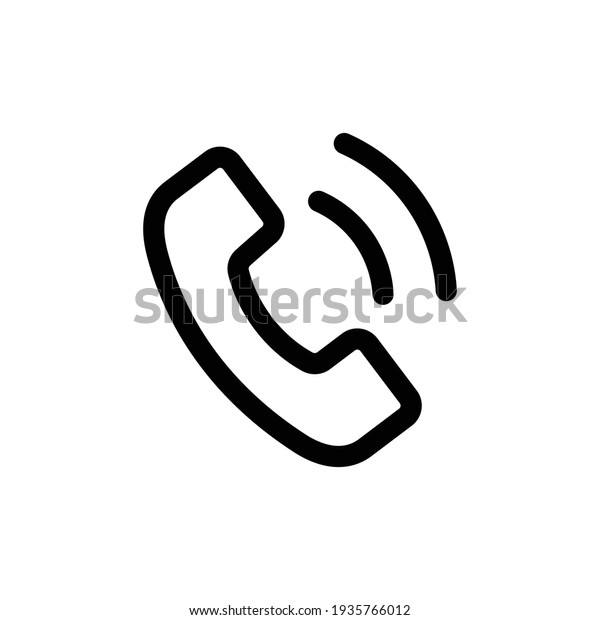 Telephone Ringing Icon Illustration Phone Icon Stock Vector Royalty