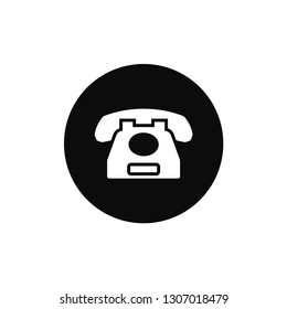 Telephone rounded icon
