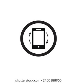 telephone screen vector type icon