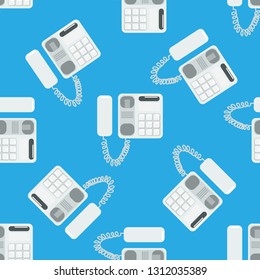 Telephone seamless pattern vector illustration