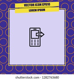 Telephone sent icon vector