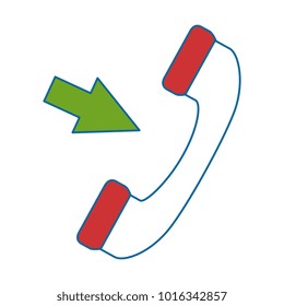telephone service with arrows