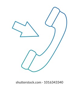 telephone service with arrows