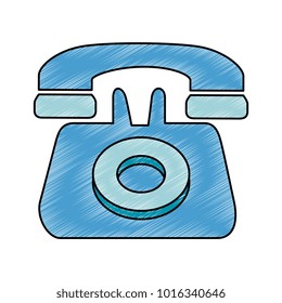 telephone service isolated icon