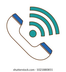 telephone service isolated icon