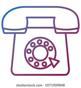 telephone service isolated icon