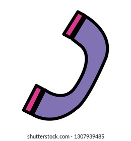 telephone service isolated icon
