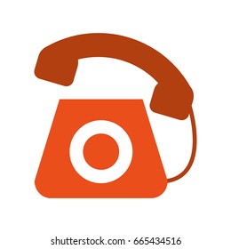 telephone service isolated icon