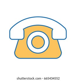 telephone service isolated icon