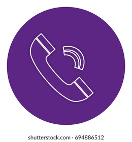 telephone service isolated icon