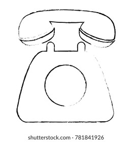 telephone service isolated icon