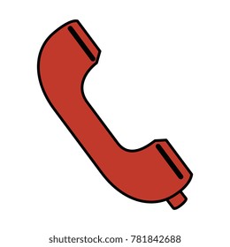 telephone service isolated icon
