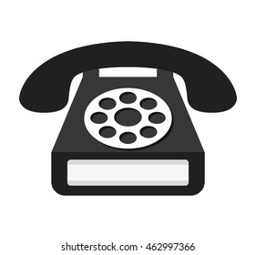 telephone service isolated icon vector illustration design