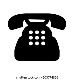telephone service isolated icon vector illustration design