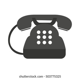 telephone service isolated icon vector illustration design