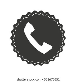 telephone service isolated icon vector illustration design