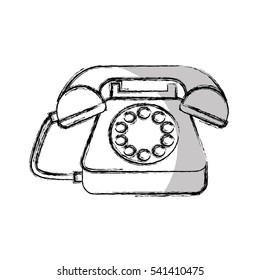 telephone service isolated icon vector illustration design