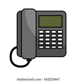 telephone service isolated icon vector illustration design