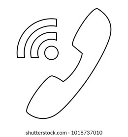 telephone service with waves signal