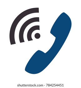 telephone service with waves signal