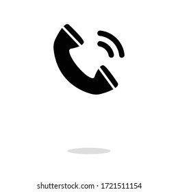 icono de signo de teléfono vector aislado