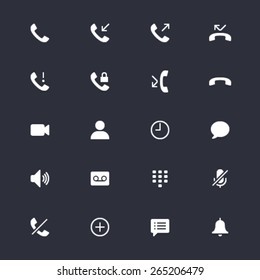 Telephone simple icons