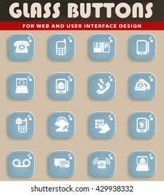 Telephone simply symbols for web and user interface