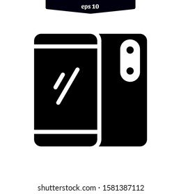 Telephone smart phone icon vector illustration logo. EPS 10