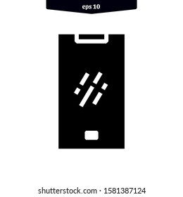Telephone smart phone icon vector illustration logo. EPS 10