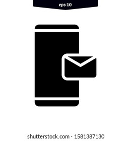 Telephone smart phone icon vector illustration logo. EPS 10