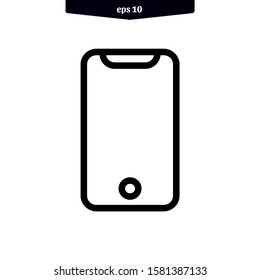 Telephone smart phone icon vector illustration logo. EPS 10
