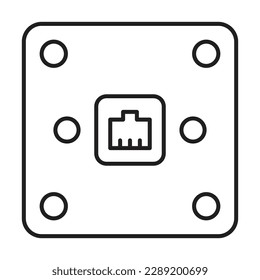 Diseño De Icono De Socket Telefónico Para Uso Personal Y Comercial