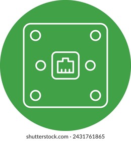 Telephone Socket Icon Design For Personal And Commercial Use