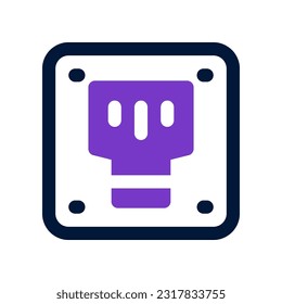 telephone socket icon for your website, mobile, presentation, and logo design.