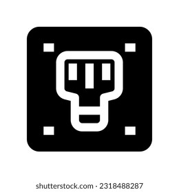 telephone socket icon for your website, mobile, presentation, and logo design.