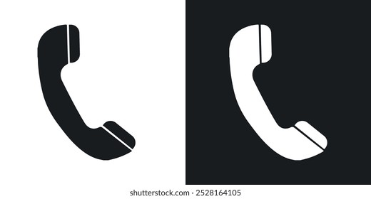 Telephone solid vector icon pack