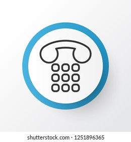 Telephone support icon symbol. Premium quality isolated callcentre element in trendy style.