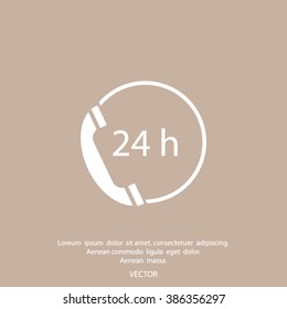 telephone support vector icon
