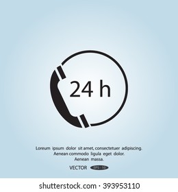 telephone support vector icon